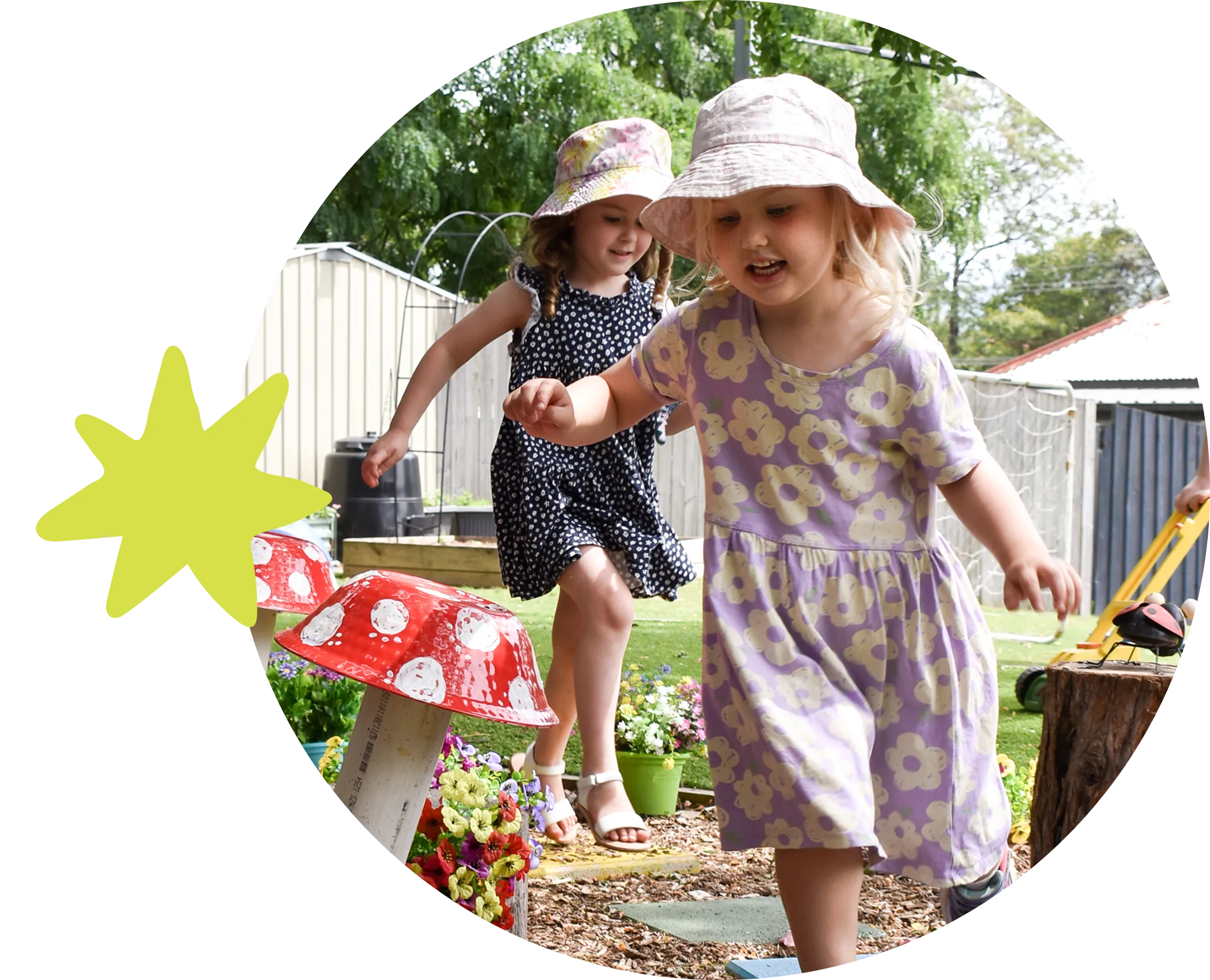 Children playing outdoors